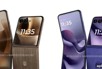 Motorola Razr Ultra leaks in wood-grain and purple-blue colors