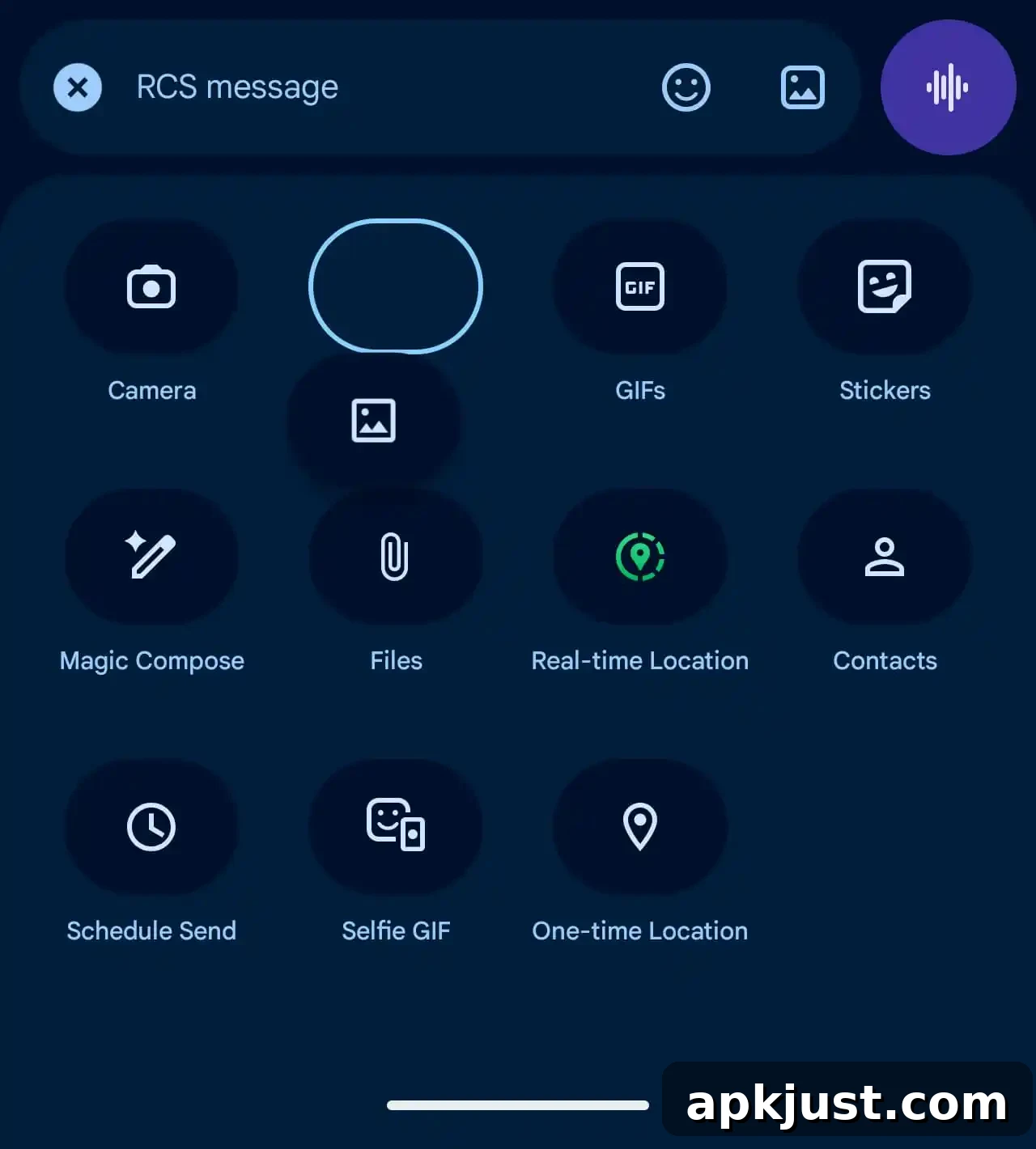 Customizable attachments grid example