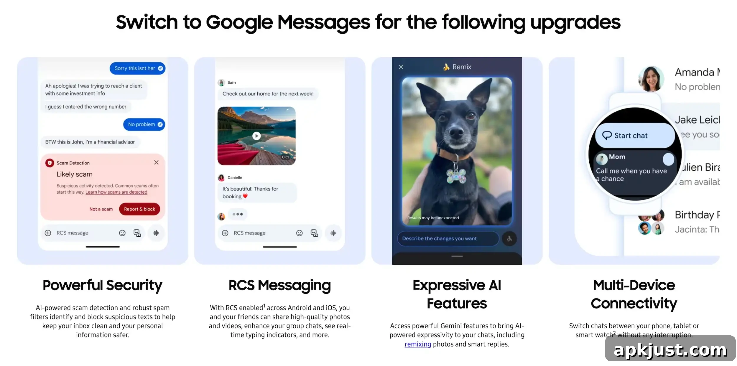 Switching from Samsung Messages to Google Messages