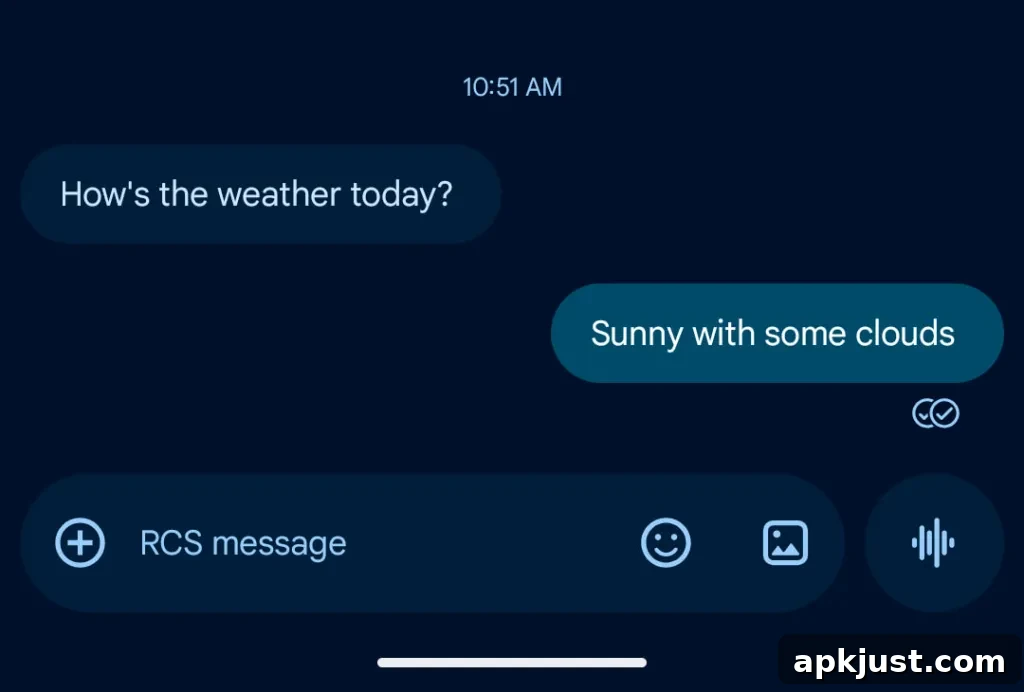 Read receipts example 1