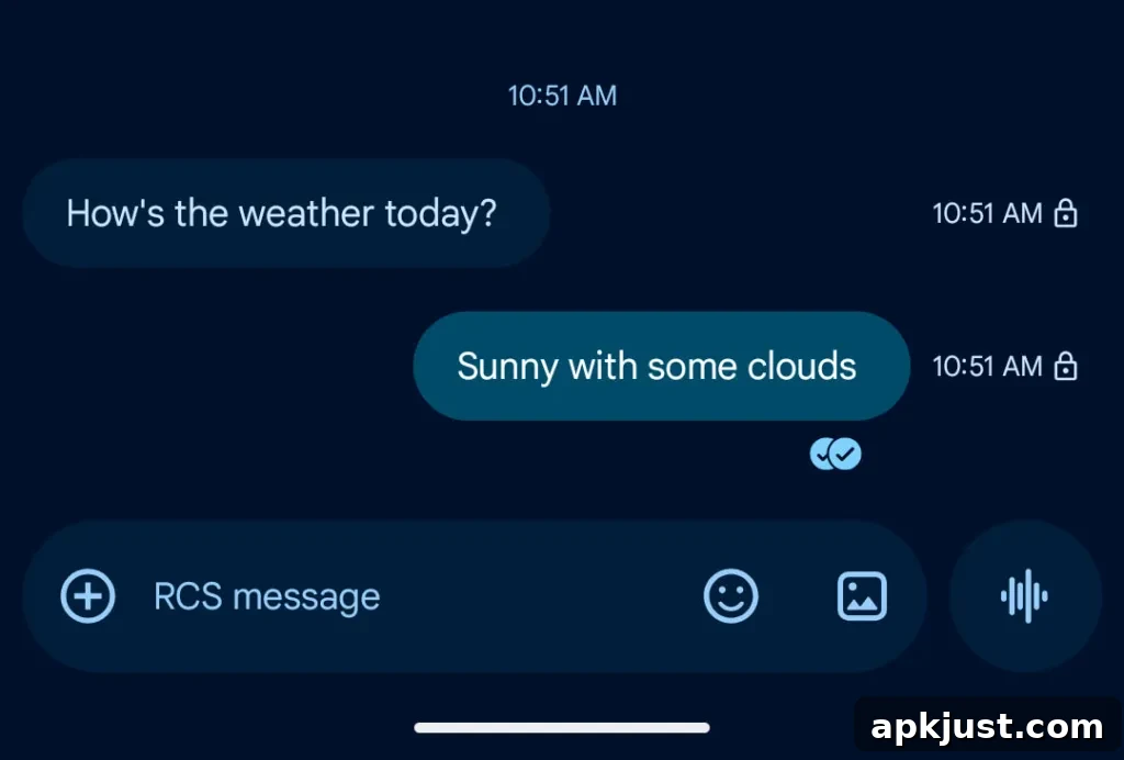 Read receipts example 2