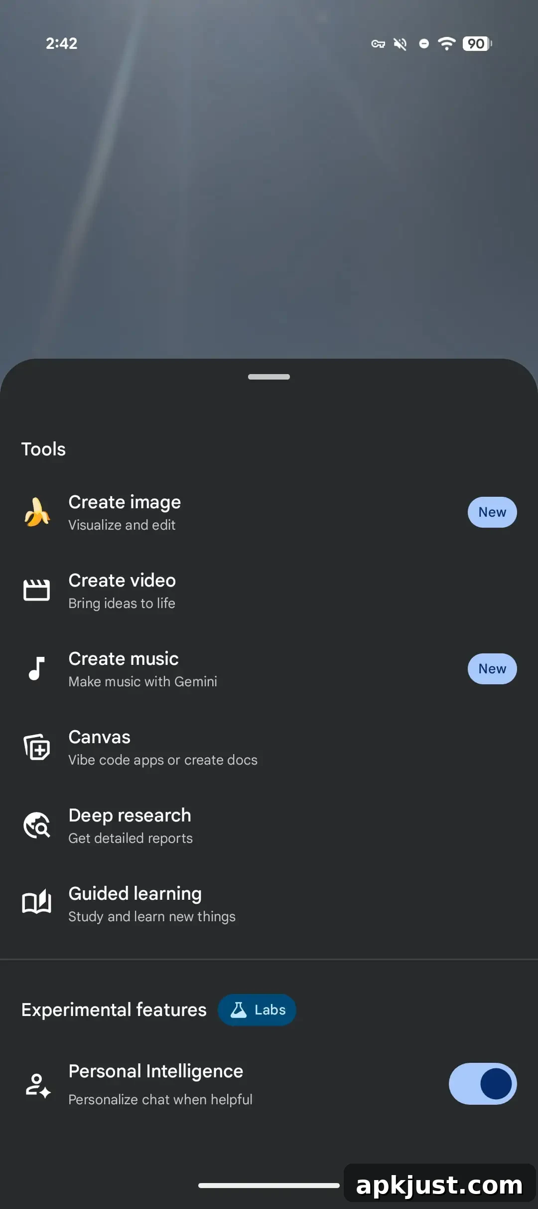 Gemini overlay Tools redesign right