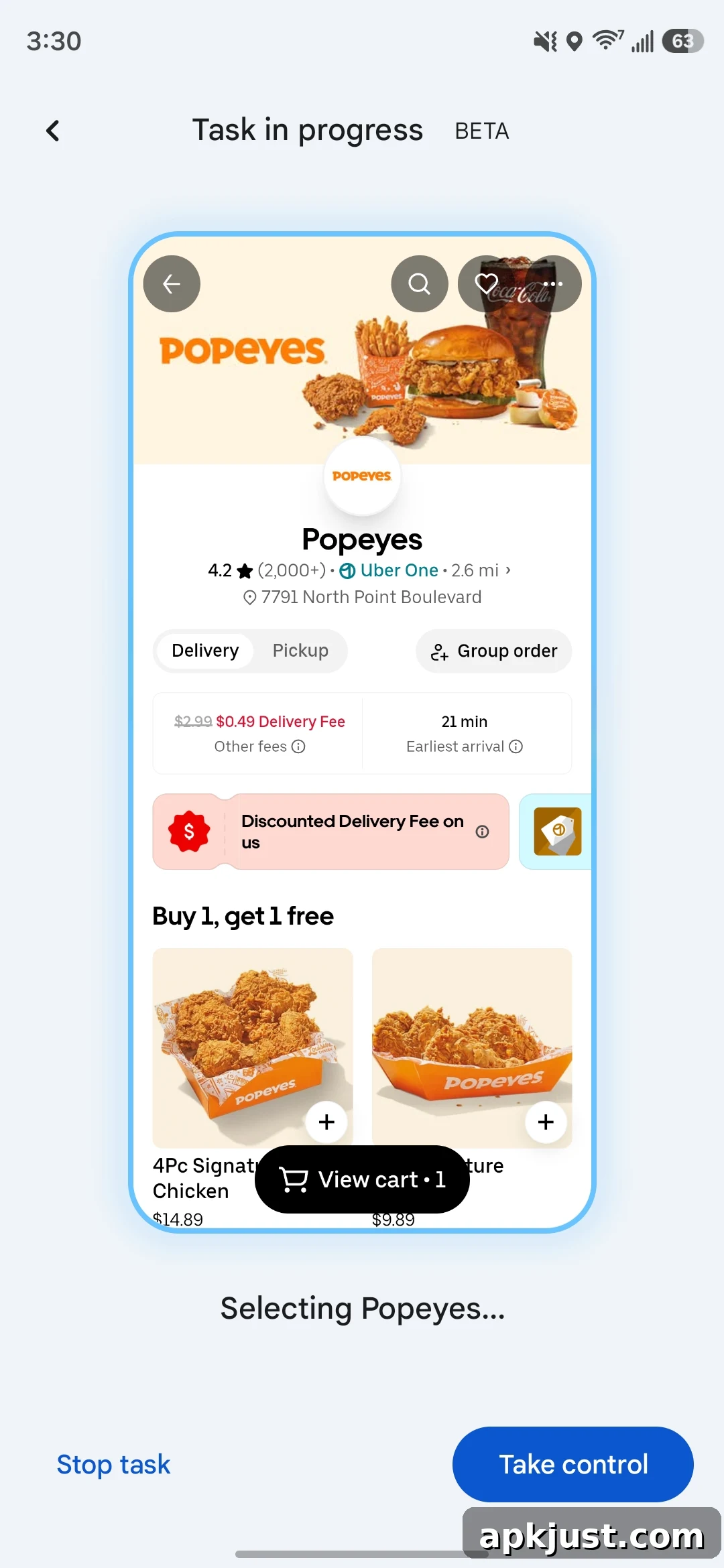 Gemini screen automation screenshot 2