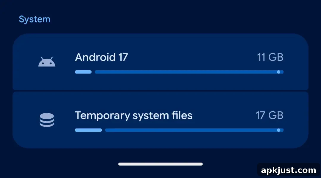 Android 17 Beta 3 name screenshot