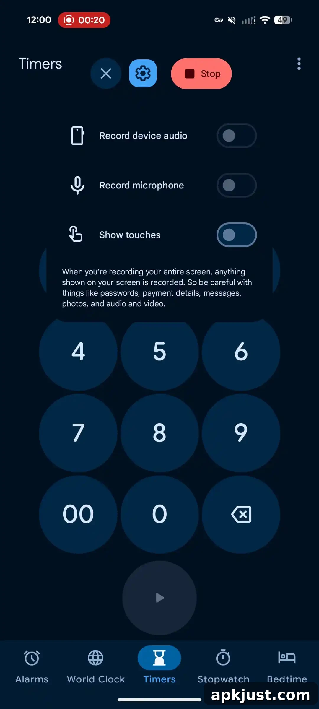 Android Canary 2603 screen recording preview 4