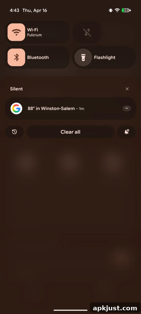 Pixel phone notification showing 'You're all caught up!'