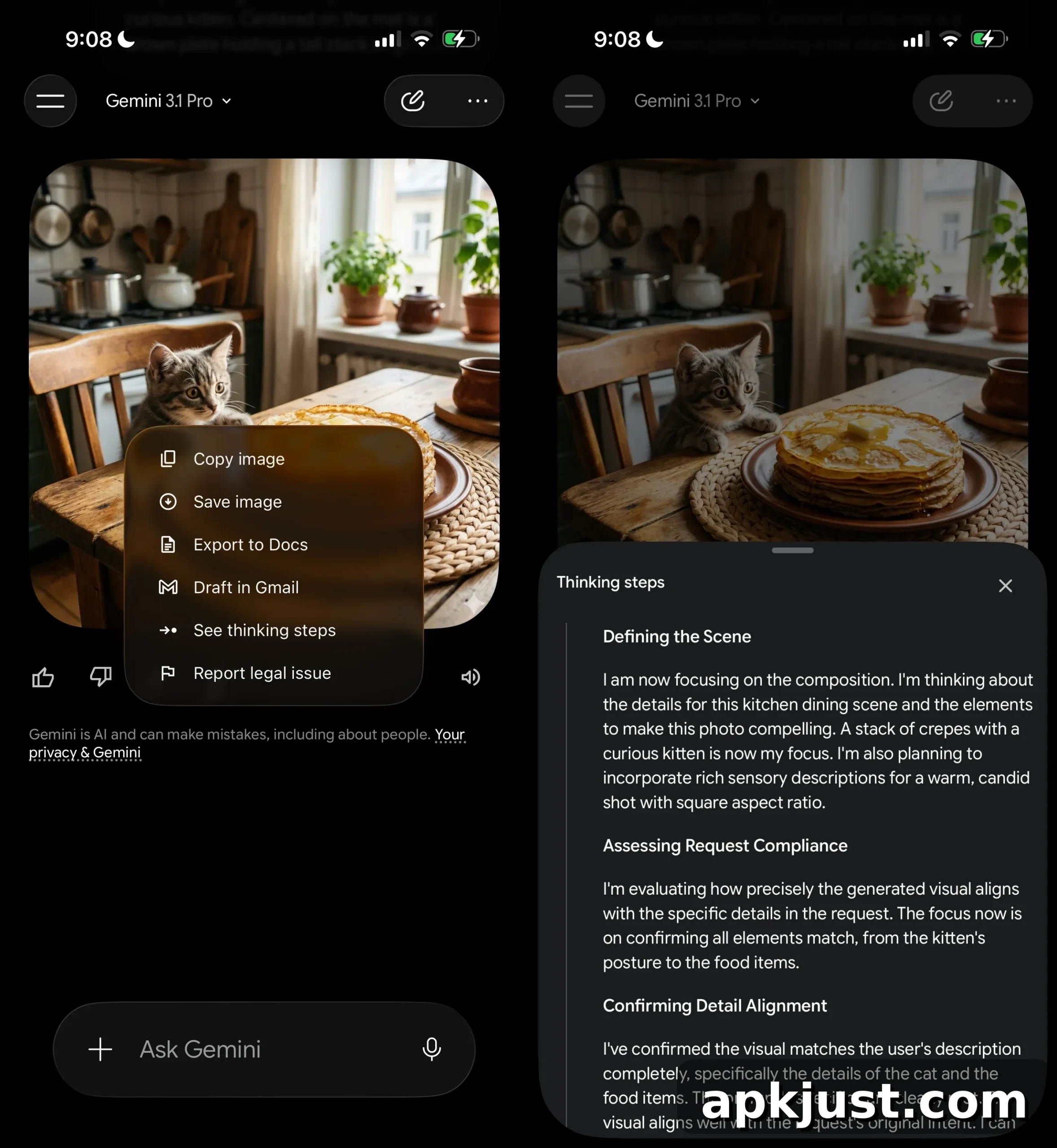 Gemini app redesign screenshot 2