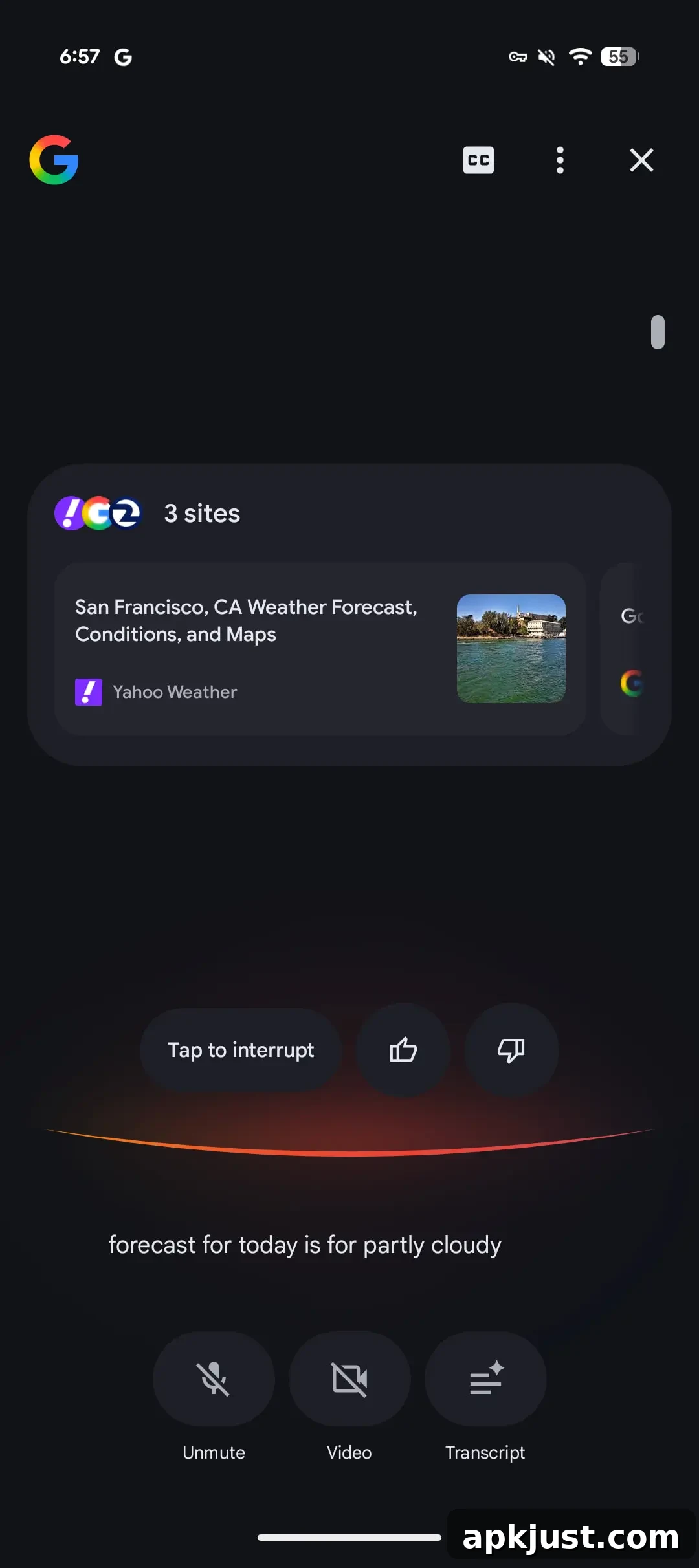 Search Live old design screenshot 2