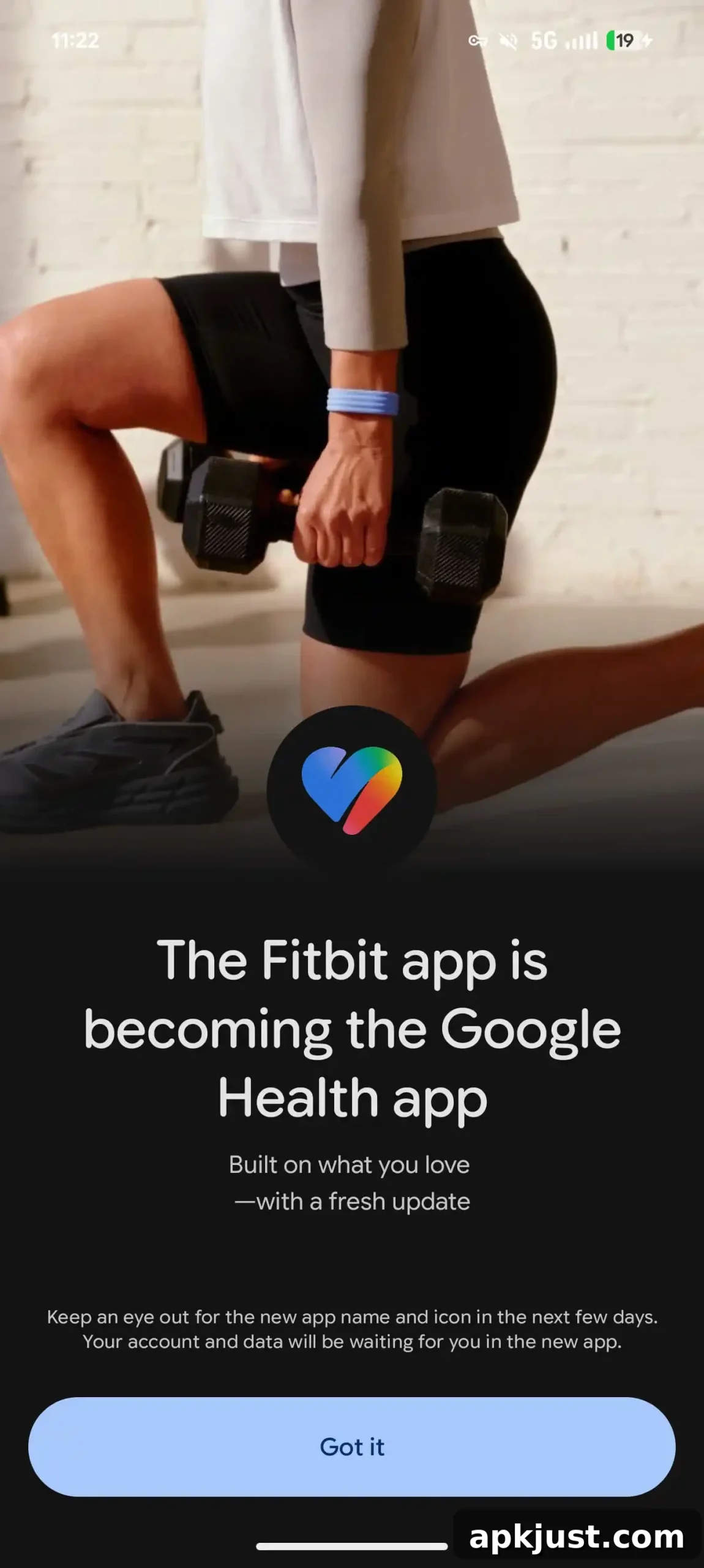 Fitbit update screenshot 1