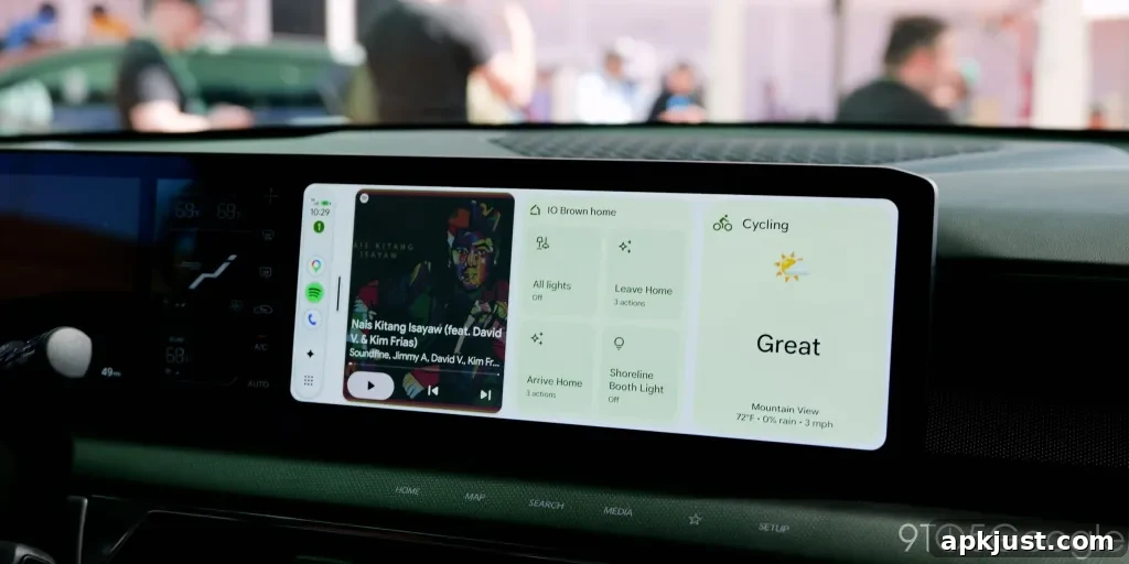 Hands-On: Android Auto Redesign and Why Gemini Impresses 2 android auto new widget dashboard
