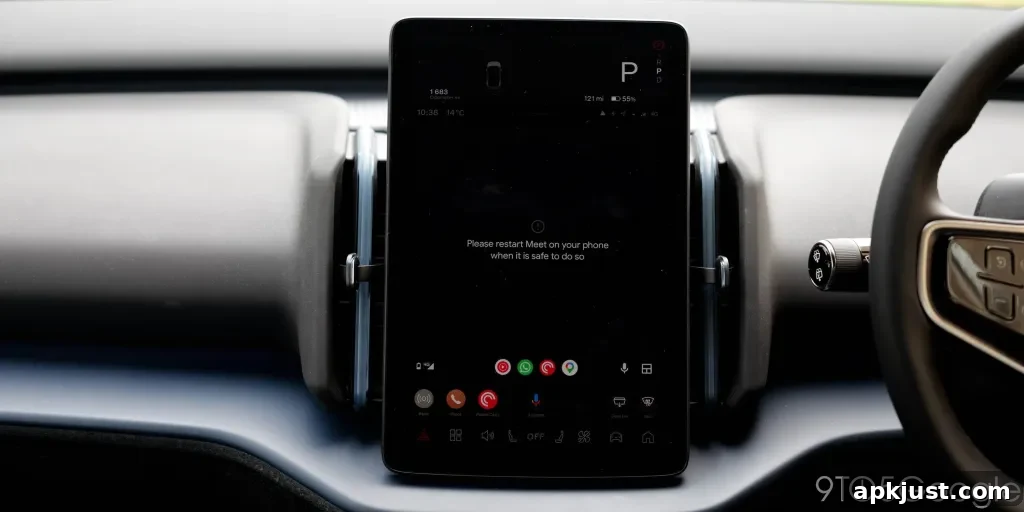 Google Meet Android Auto first startup