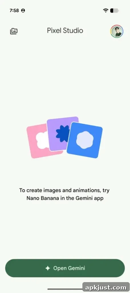 Google Discontinues Pixel Studio App in Latest Update 2 Pixel Studio shut down screen 1