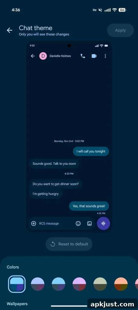 Chat themes preview 2