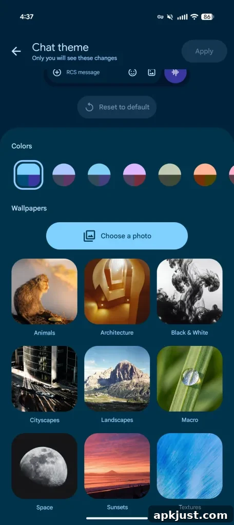 Chat themes preview 3