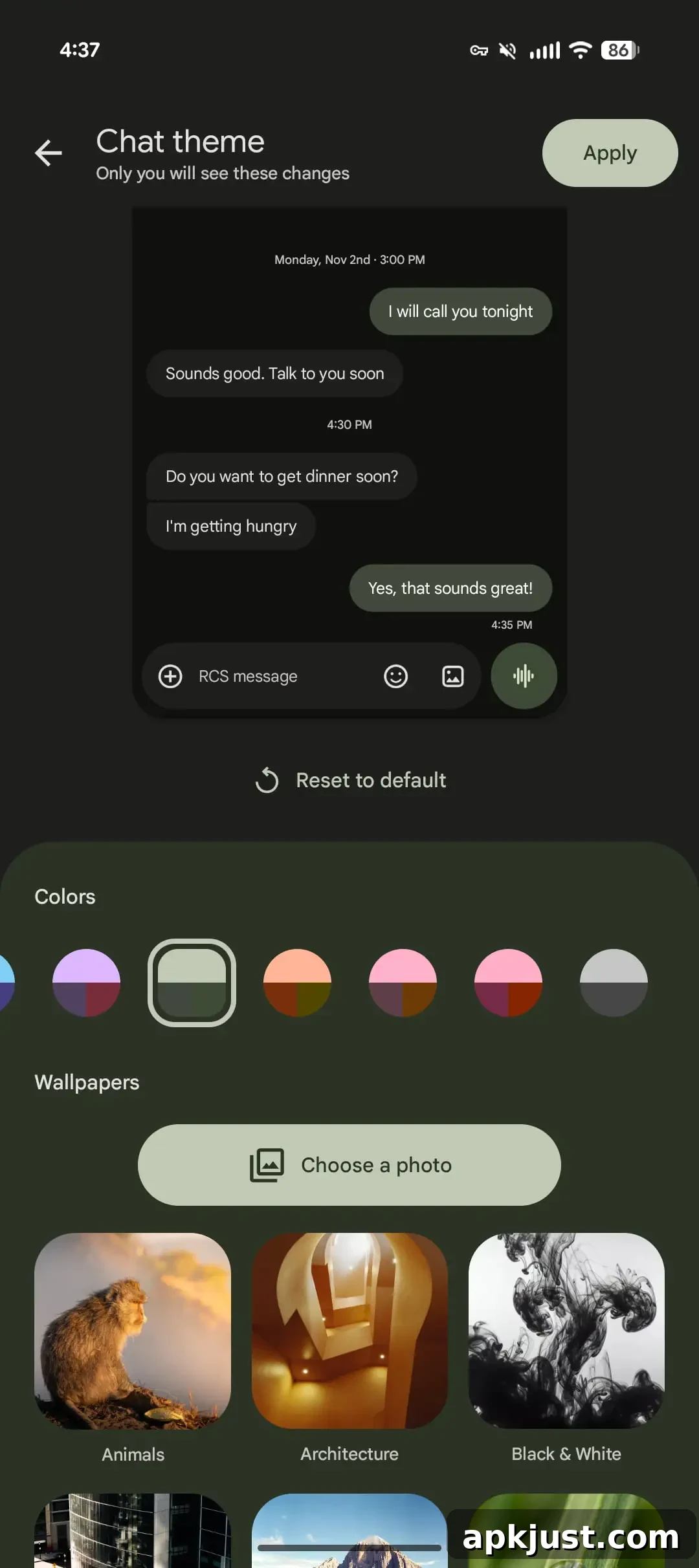 Chat wallpaper example 2