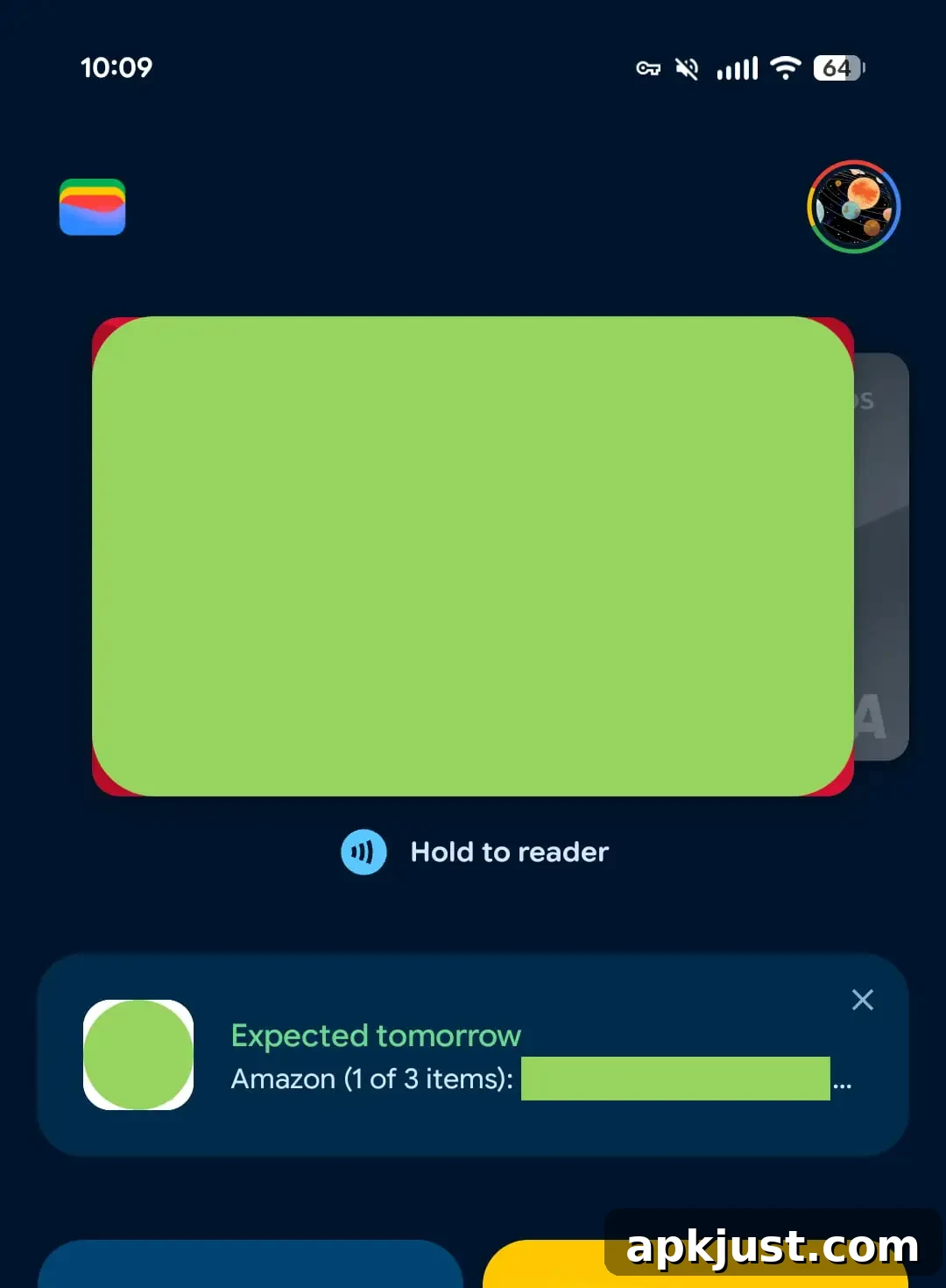 Google Wallet order tracking screenshot 1