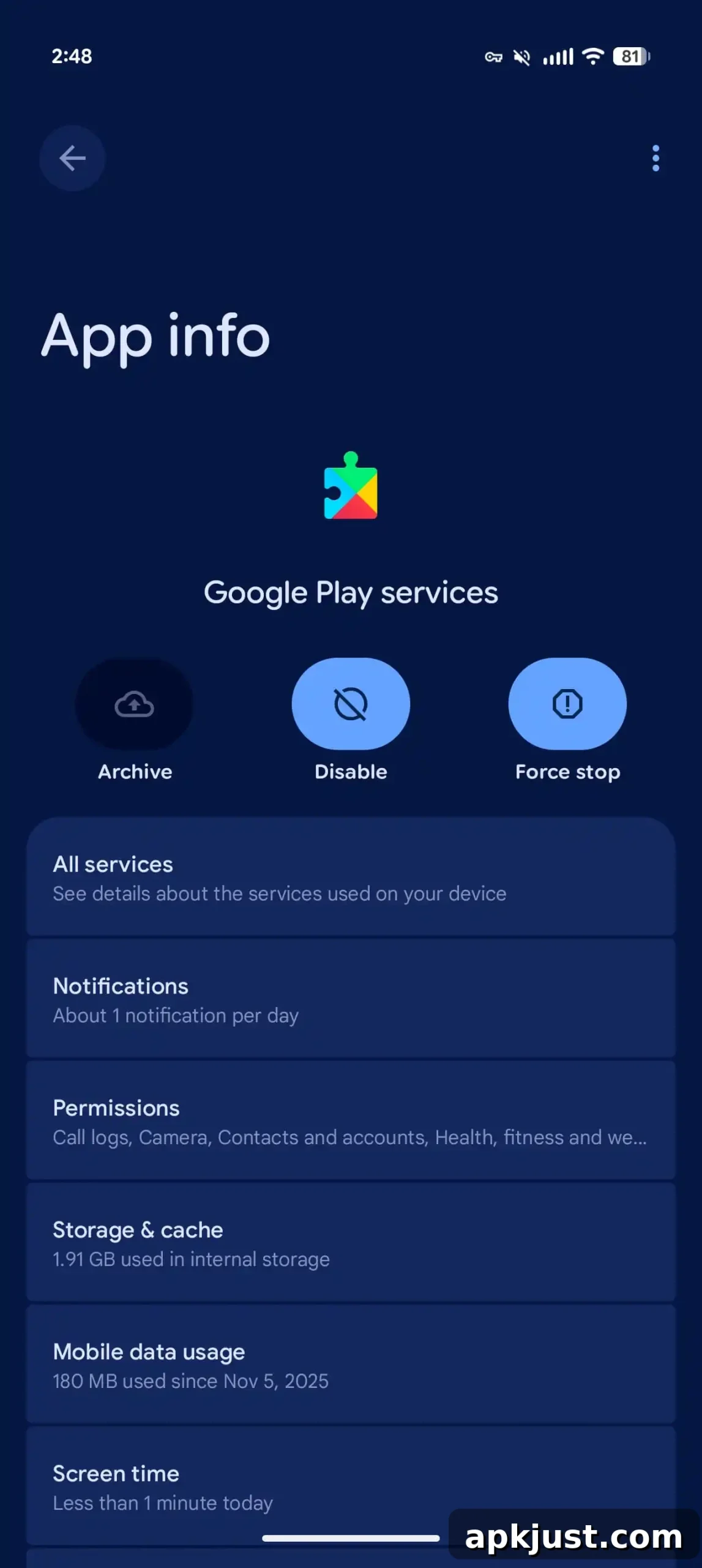 Play services and Play Store updates