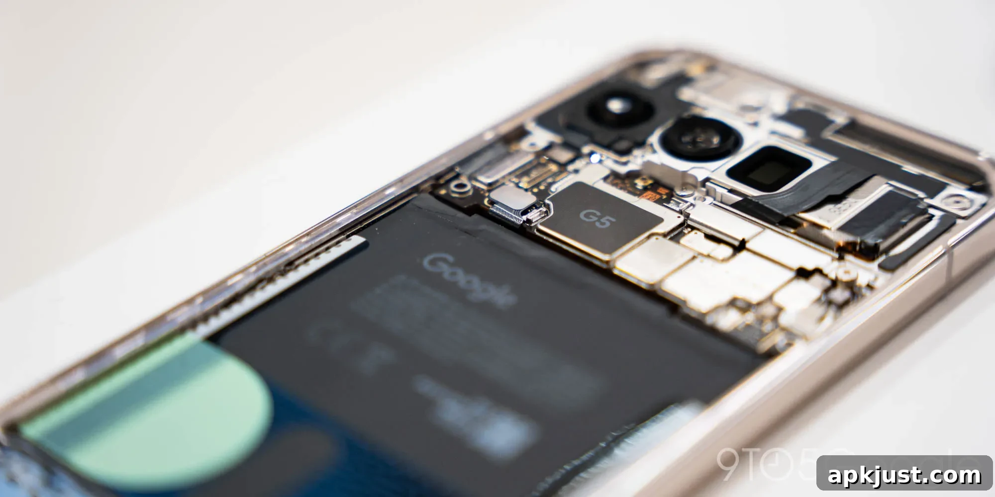 Pixel device internal components or repair image