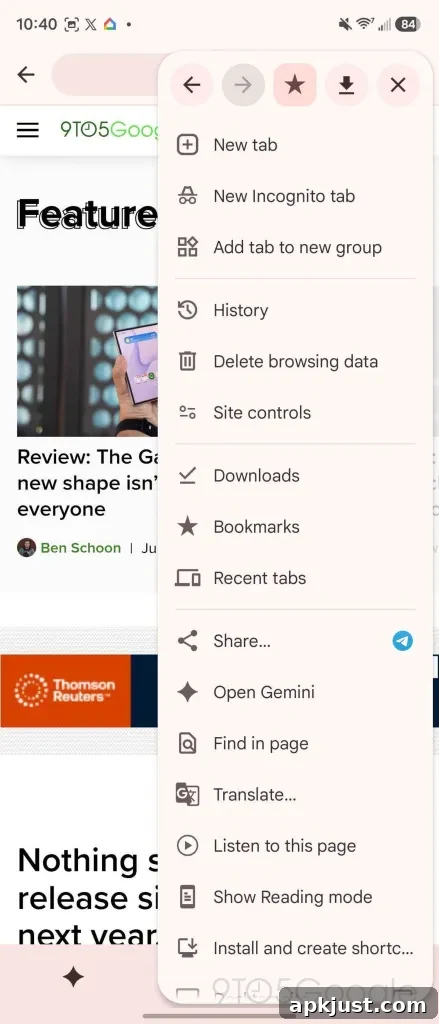 Google Chrome rolls out new Android nav bar with Gemini button 3 Chrome mobile dual bars screenshot 2