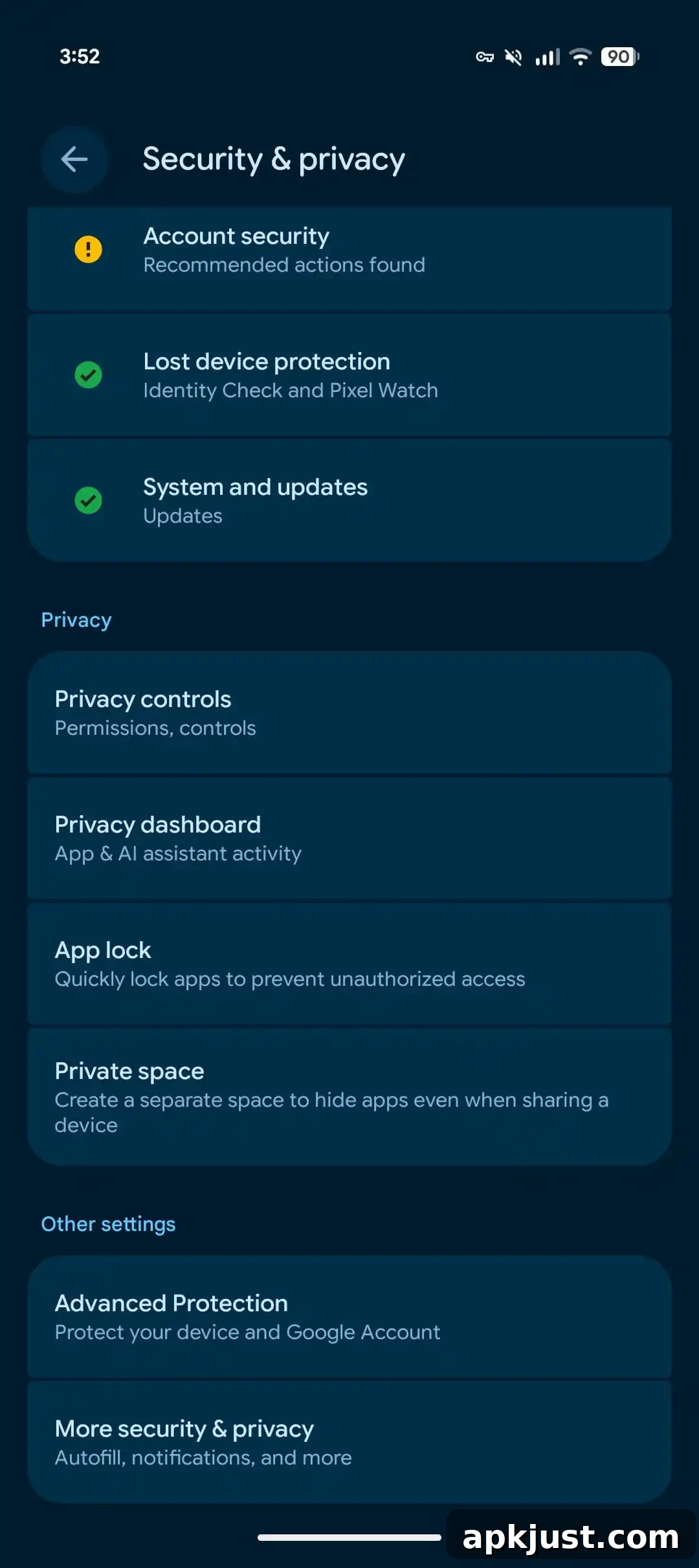 Android 17 QPR2 App Lock screenshot 3