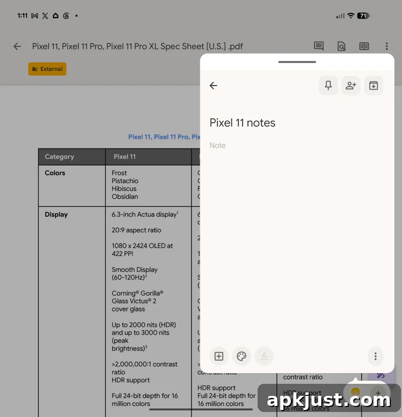 Pixel 11 Pro Fold App Handles screenshot 1