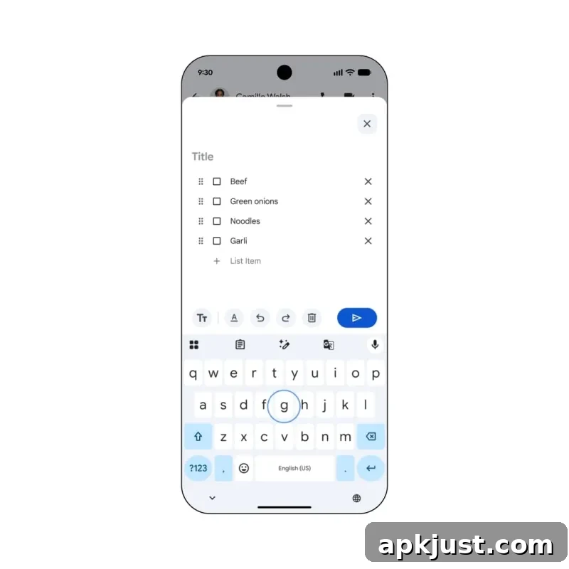 Messages and Keep integration 2