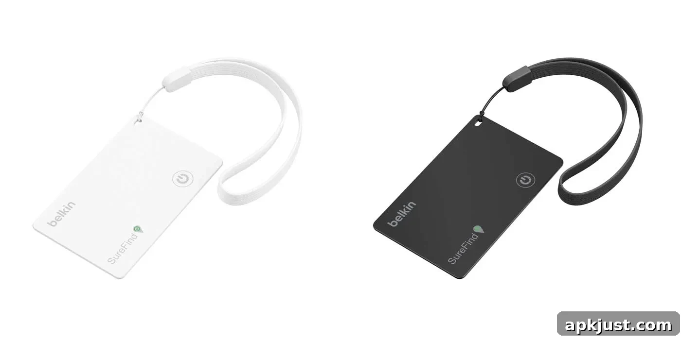 Belkin SureFind card tracker in a wallet