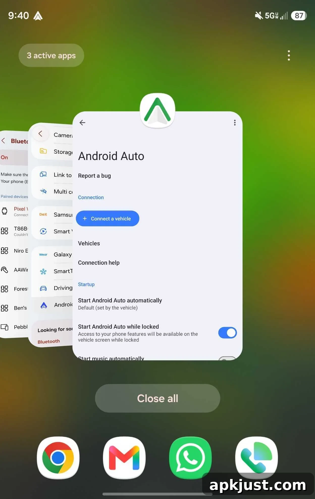 Android Auto 17.6 Rolls Out With Redesigned Logo 4 Android Auto settings with green accent