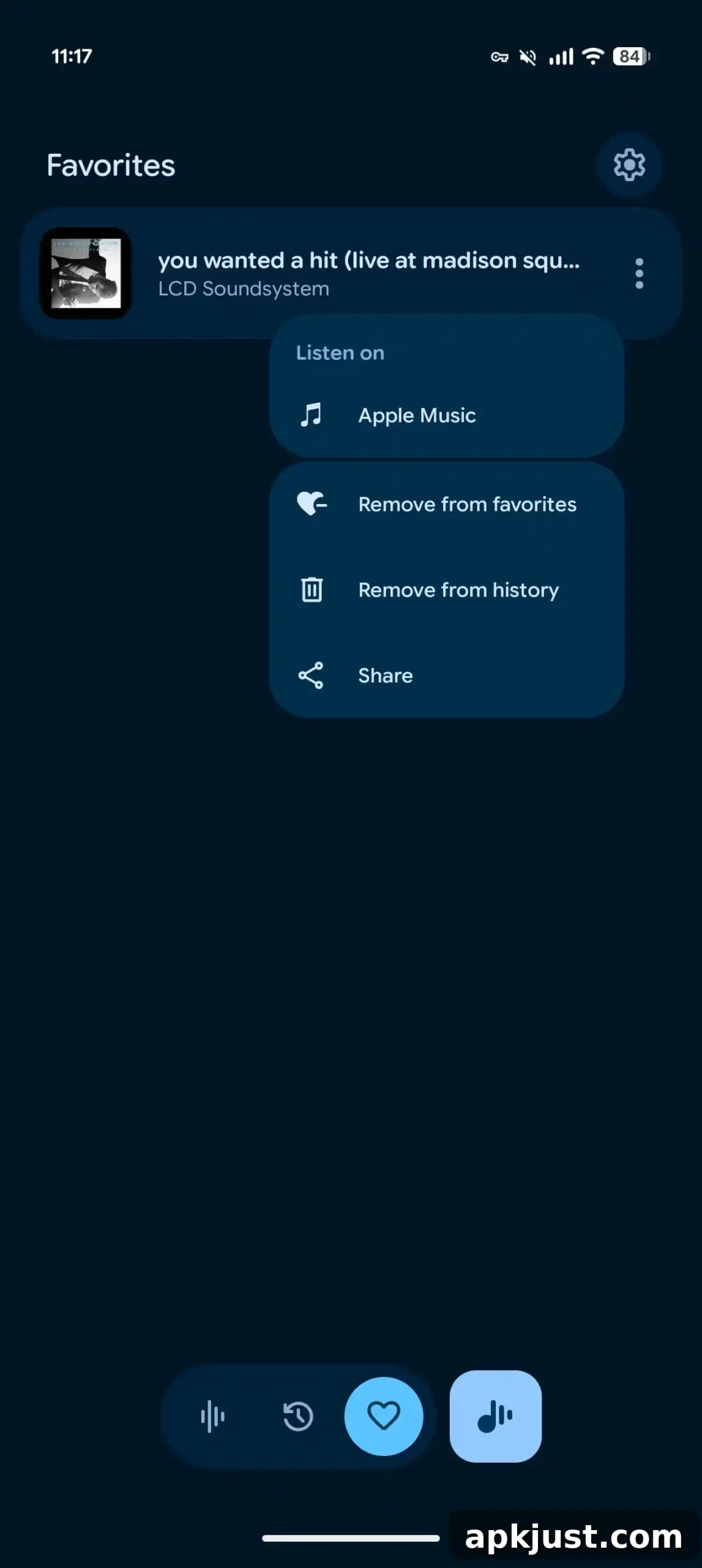 Pixel Now Playing old interface screenshot