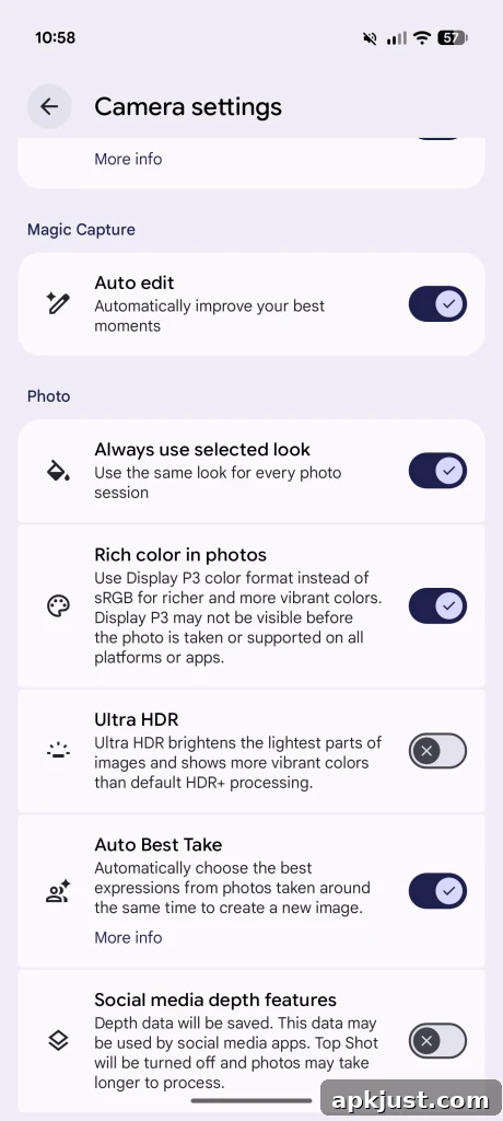 Pixel 11 camera interface screenshot 2