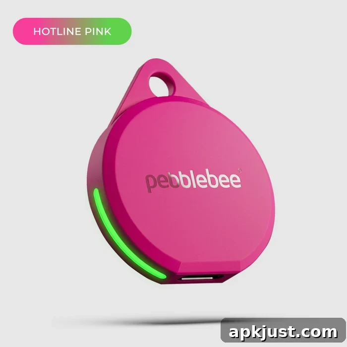 Pebblebee Launches Neon Android Find Hub Trackers Available Now 2 Pebblebee Clip 5 Hotline Pink and Techno Lime